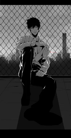 Intense Shinya Kogami In Action Wallpaper