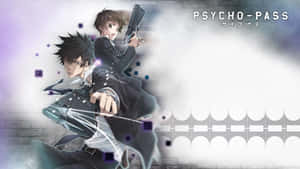 Intense Shinya Kogami With His Weapon Wallpaper