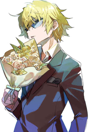 Intense Shizuo Heiwajima Ready For Action Wallpaper