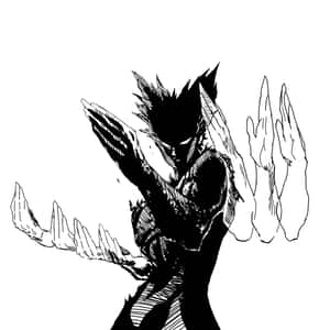 Intense Stare From Garou - The Fearsome Fighter Wallpaper