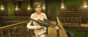 Intense Stare From Rebecca Chambers Wallpaper