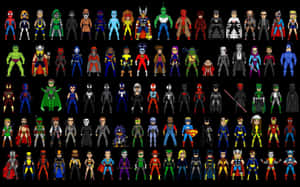 Intense Superhero Battle In Animated Movie Wallpaper