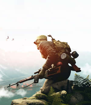 Intense Survival Game Action Scene Wallpaper