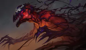 Intense Symbiote Encounter Wallpaper