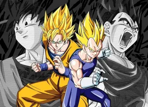 Intense Vegeta Super Saiyan Moment Wallpaper