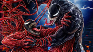 Intense Venom Faceoff Wallpaper