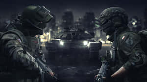 Intense War Games Session Wallpaper