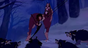 Intense Wolf Attack In The Wild Wallpaper