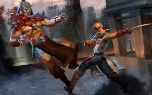 Intensity Unleashed - Baraka Of Mortal Kombat Wallpaper