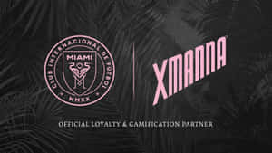 Inter Miami Fc And Xmanna Partnership Graphic Design Wallpaper