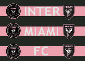 Inter Miami Fc Banner Art Wallpaper