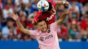 Inter Miami Fc Indiana Vassilev And Fc Dallas Marco Farfan Wallpaper