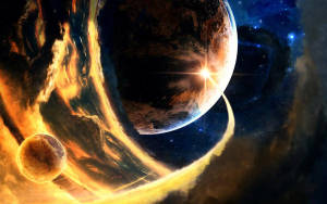 Interactive Solar Flare Wallpaper