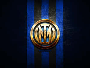 Intermediate Golden Emblem Logo Inter Milan Wallpaper