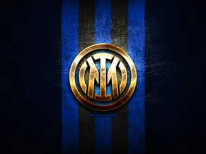 Intermediate Golden Emblem Logo Inter Milan Wallpaper