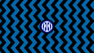 Intermediate Zizag Inter Milan Logo Wallpaper