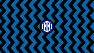 Intermediate Zizag Inter Milan Logo Wallpaper