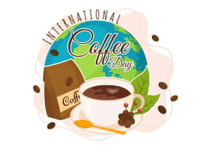International Coffee Day Celebration Illustration Wallpaper