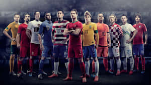 International Football Stars Lineup Wallpaper