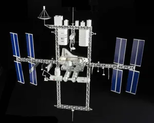 International Space Station Orbiting Earth Wallpaper