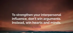 Interpersonal Influence Quote Wallpaper