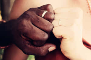 Interracial Wedding Rings Wallpaper