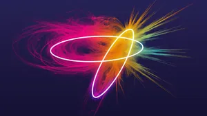 Intersecting Oval Shapes Wallpaper