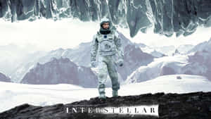 Interstellar Astronauton Icy Planet Wallpaper