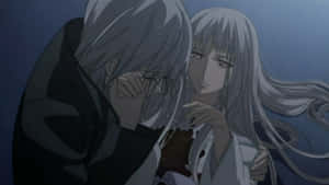 Intimate Anime Scene Dark Background Wallpaper