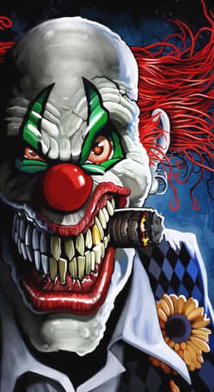 Intimidating Clown Artwork Wallpaper