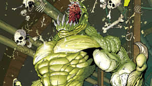 Intimidating Killer Croc In Action Wallpaper