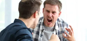 Intimidating Man Screaming Wallpaper