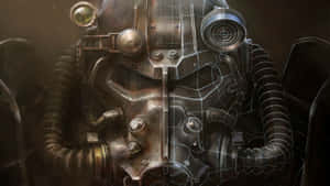 Intimidating Power Armor Of Fallout 4 Wallpaper