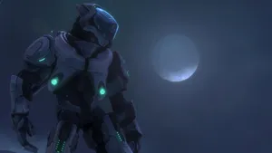 Intimidating Sangheili Warrior Wielding A Plasma Sword Wallpaper