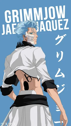 Intimidating Stare From Grimmjow Jaegerjaquez Wallpaper