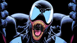 Intimidating Venom Comic Art Wallpaper