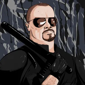 Intimidating Wrestler Artwork Wallpaper