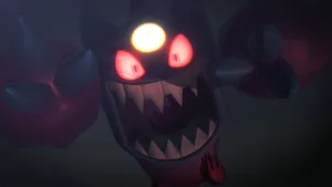 Intimidatingly Awesome – A 3d Rendering Of The Popular Gengar Pokémon. Wallpaper