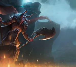 Intrepid Legion Commander Standing Tall On The Battlefield Wallpaper