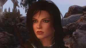 Intrepid Skyrim Companion, Lydia, Ready For Action Wallpaper