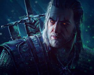 Intrepid Witcher Geralt Of Rivia Faces An Unknown Adversary Wallpaper