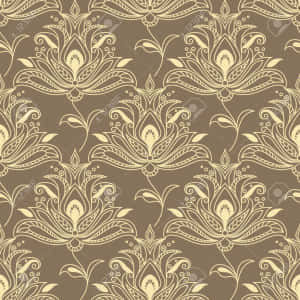 Intricate Brown Flowers [wallpaper] Wallpaper