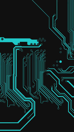 Intricate Circuit Board With Apple Logo Wallpaper