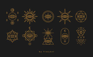 Intricate Esoteric Symbols Wallpaper