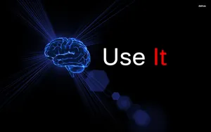 Intricate Illustration Of Cerebral Cortex With Inspiring Quote Wallpaper