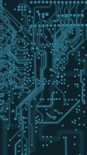 Intricate Iphone Circuit Design Wallpaper