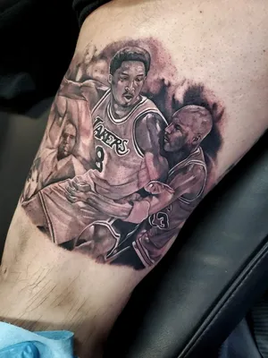 Intricate Nba-inspired Tattoos Wallpaper