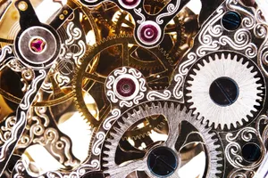 Intricate Watch Gears Closeup Wallpaper