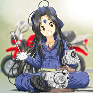 Intriguing Anime Artwork Of Skuld From Ah My Goddess Wallpaper