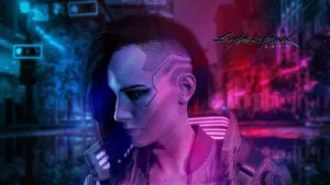Intriguing Cyberpunk 2077 Characters In Action Wallpaper